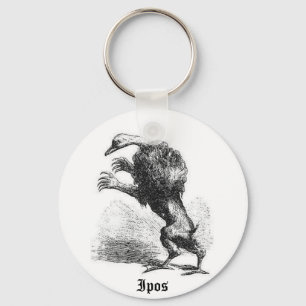 Ipos Holzschnitt-Art-Schlüsselanhänger Schlüsselanhänger