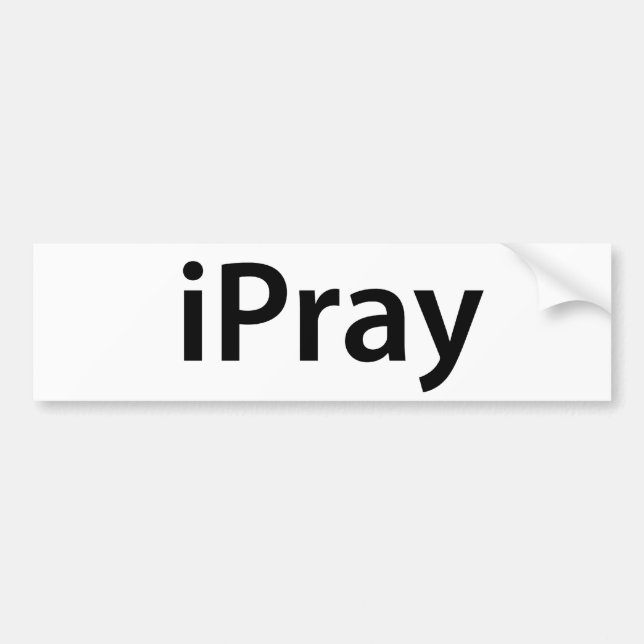 iPray Autoaufkleber (Vorne)