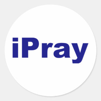 iPray Runder Aufkleber