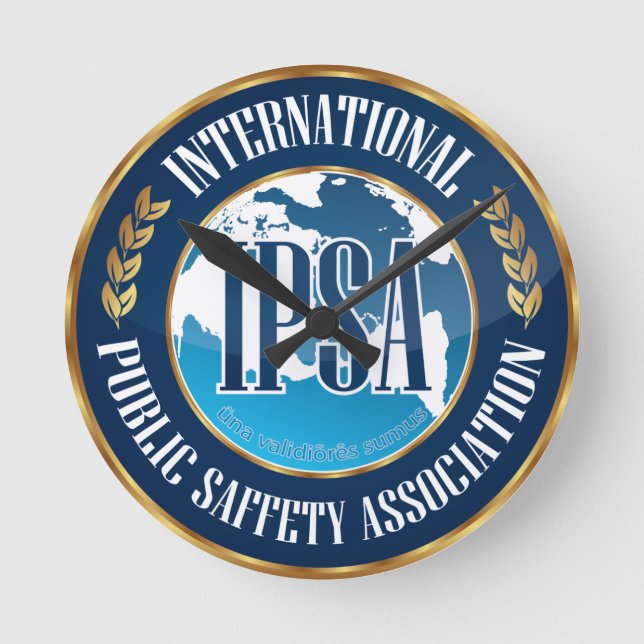 IPSA Wall Clock Runde Wanduhr (Vorderseite)