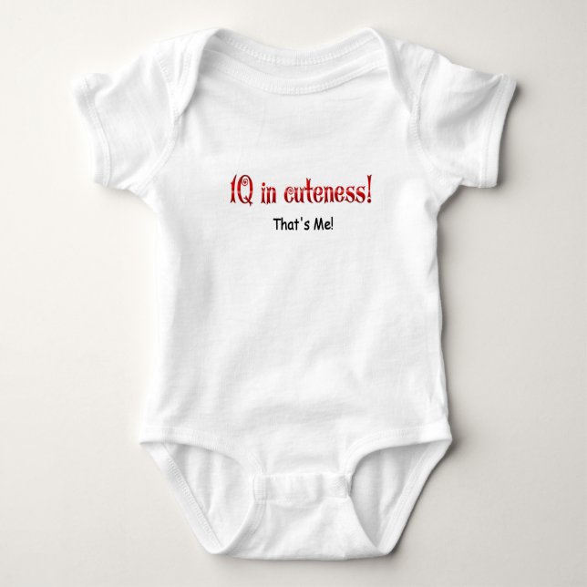 IQ-im Niedlichkeitsbaby-Strampler Baby Strampler (Vorderseite)