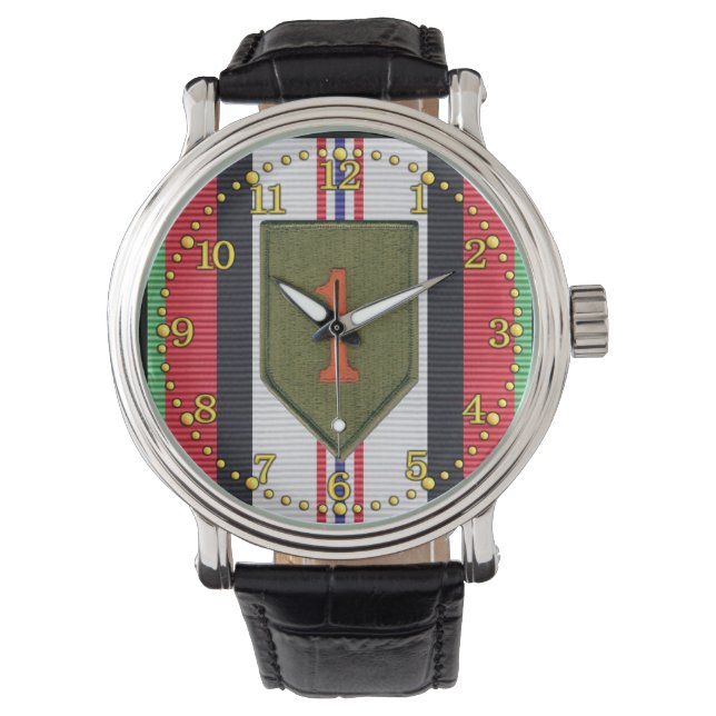 Irak 1. Infanterieabteilung Beobachtung Armbanduhr (Vorderseite)