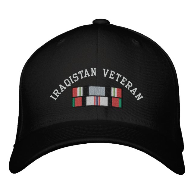 Irak Afghanistan Veteran Bestickte Baseballkappe (Vorderseite)