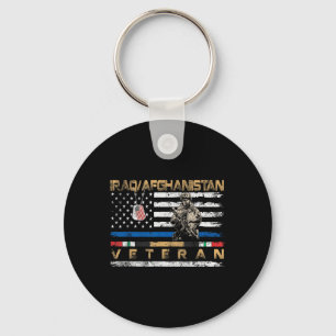 Irak Afghanistan Veteran Vintage Flagge Patriotic Schlüsselanhänger
