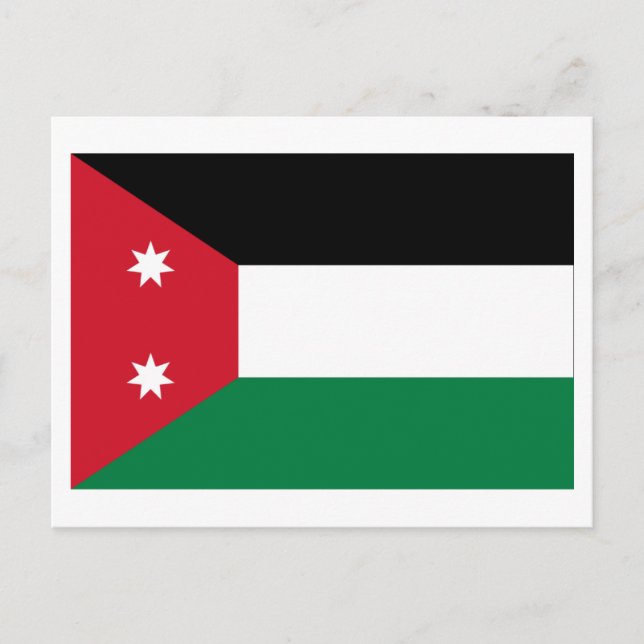 Irak-Flagge (1924-1958) Postkarte (Vorderseite)