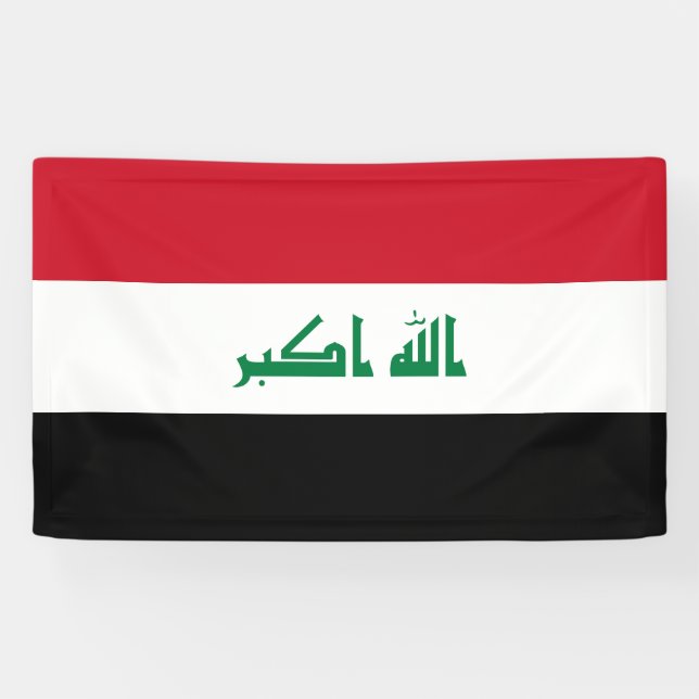 Irak-Flagge Banner (Horizontal)