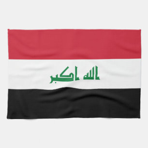 Irak-Flagge Geschirrtuch