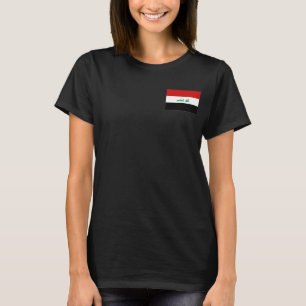 Irak-Flagge + Karte T-Shirt