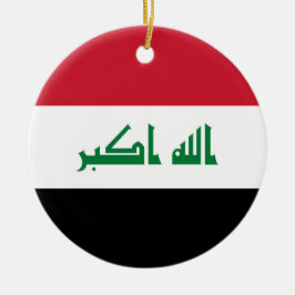 Irak-Flagge Keramik Ornament