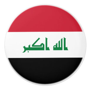Irak-Flagge Keramikknauf