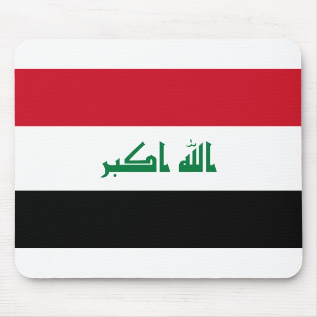 Irak-Flagge Mousepad (Vorne)