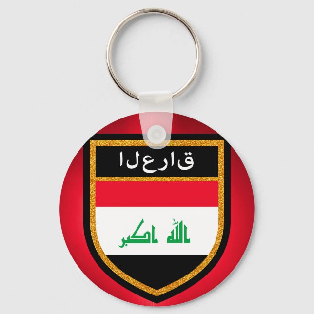 Irak-Flagge Schlüsselanhänger (Vorderseite)