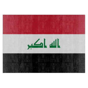 Irak-Flagge Schneidebrett