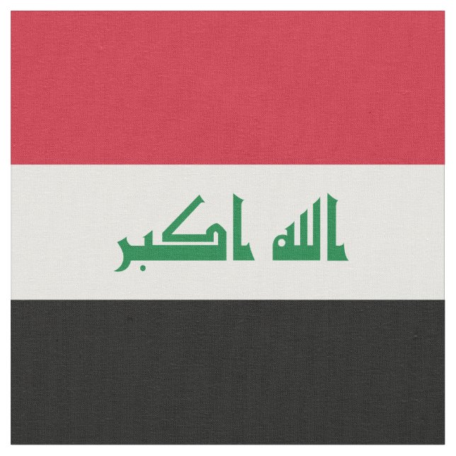 Irak-Flagge Stoff (Nahaufnahme)