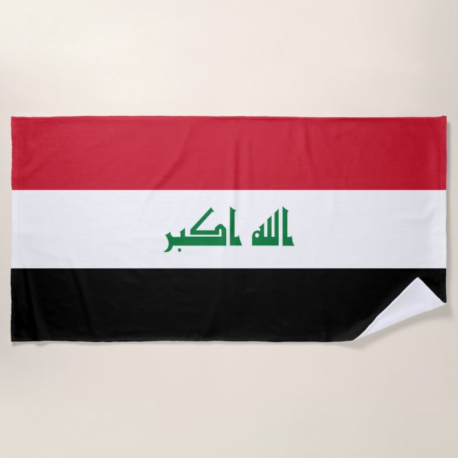 Irak-Flagge Strandtuch (Vorderseite)