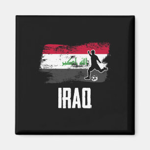 Irak Flagge Trikot Irakische Fußballmannschaft Ira Magnet