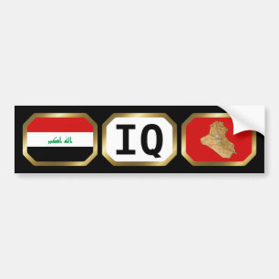 Irak Flaggenplan-Autoaufkleber Autoaufkleber