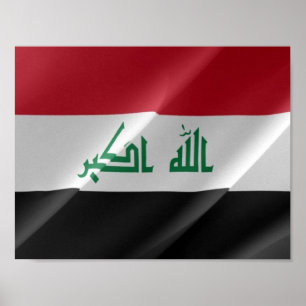 Irak - Flaggenschwellen - Poster