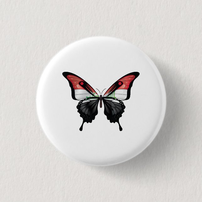 Irak-Frack-Schmetterlingsflagge Button (Vorderseite)