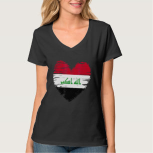 Irak Herz irakischer Flagge irakischer Stolz T-Shirt