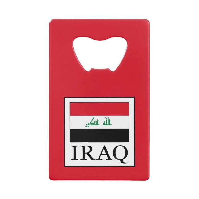 Irak Kreditkarten Flaschenöffner (Vorderseite)