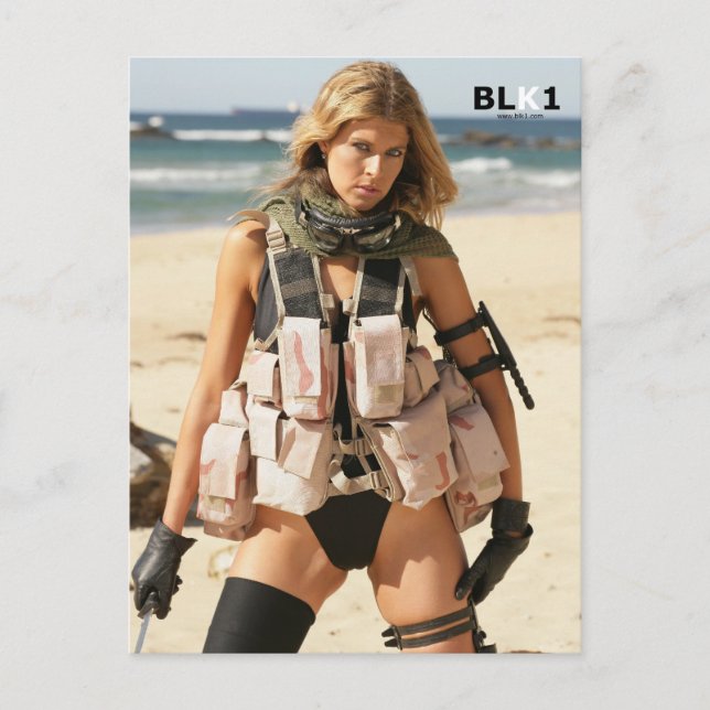 Irak-Krieg Postkarte - Swimsuit Model VJ7T5810 (Vorderseite)