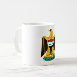 Irak Landeswappen Symbol Emblem Flagge Adler Kaffeetasse