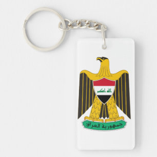 Irak Landeswappen Symbol Emblem Flagge Adler Schlüsselanhänger