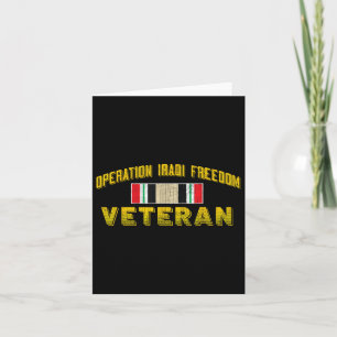 Irak Operation Iraqi Freedom Veteranentag-Geschenk Karte