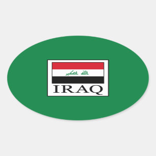 Irak Ovaler Aufkleber