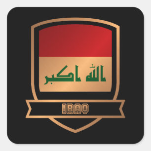 Irak Quadratischer Aufkleber