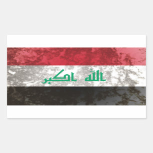 Irak Rechteckiger Aufkleber