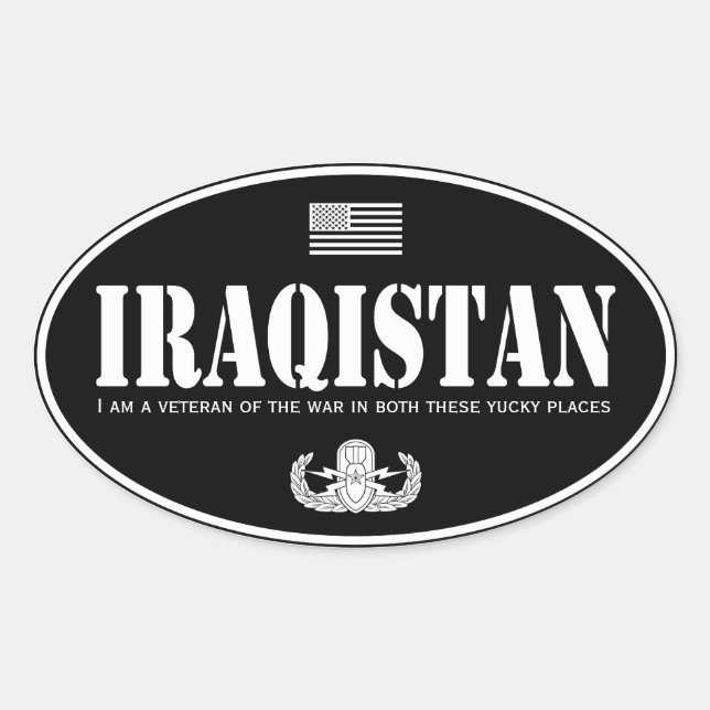 Irak Senior EOD Ovaler Aufkleber (Vorderseite)