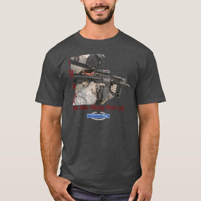 Irak Soldat, wir haben gewonnen, als ich Verließ - T-Shirt (Vorderseite)