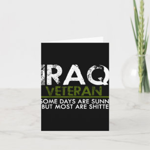 Irak Veteran Funny Vet T-Shirt Militär Karte