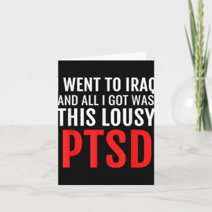 Irak Veteran Shirt Ptsd Dark Spaß War Army Säuglin Karte