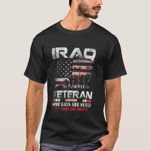 Irak Veteranen T-Shirt Irak Kriegsdienst Abgenutzt