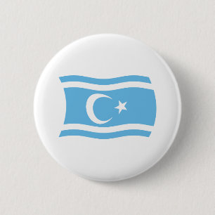 Irakisch-Türkmenische Flagge Knopf Button