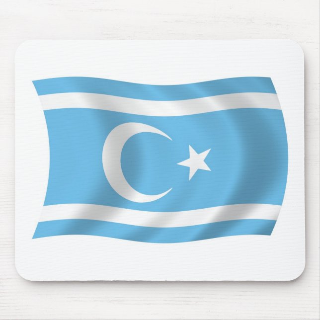 Irakische Turkmensche Flaggenmousepad Mousepad (Vorne)