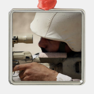 Irakischer Armee-Sergeantanblick in unten Ornament Aus Metall