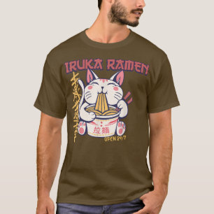 Iraku Ramen Lover Bowl Pasta Katze Katze T-Shirt