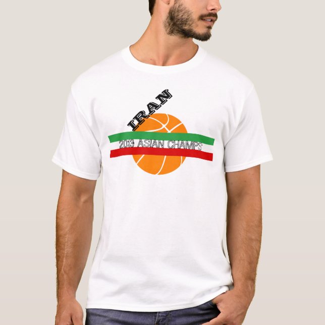 IRAN 2013 Basketball-Asienmeister T-Shirt (Vorderseite)