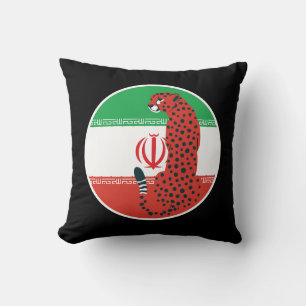 Iran Cheetah Nationale iranische Tierflagge Kissen