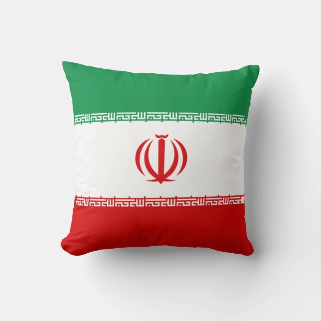 Iran Flag x Flag Kissen (Vorderseite)