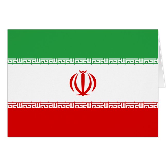 Iran-Flagge (Vorderseite (Horizontal))