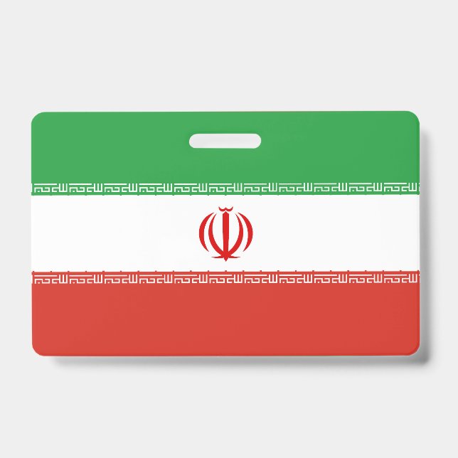 Iran-Flagge Ausweis (Vorderseite)