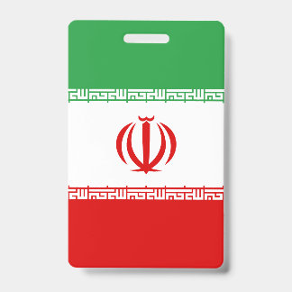 Iran-Flagge Ausweis