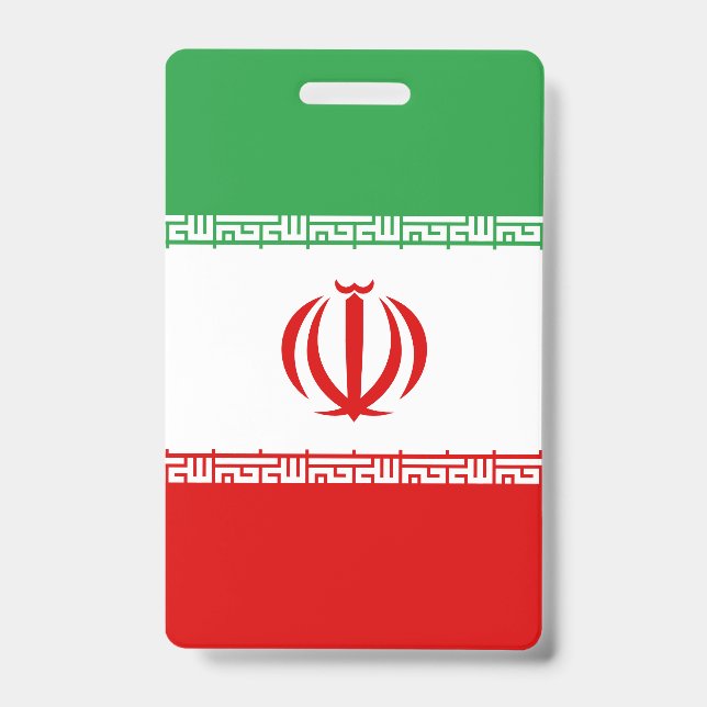 Iran-Flagge Ausweis (Vorderseite)