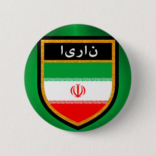 Iran-Flagge Button