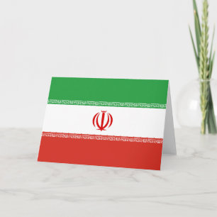 Iran-Flagge Dankeskarte